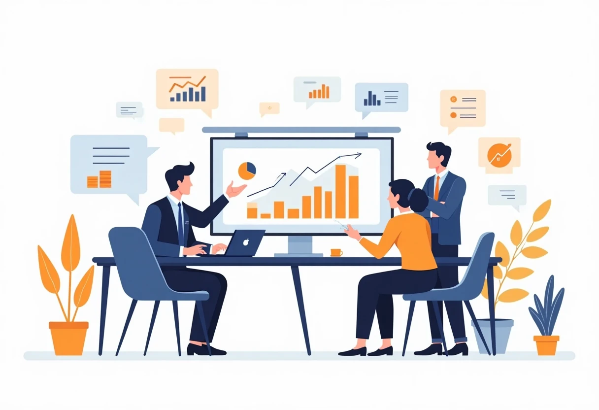 Discussione strategica in ufficio